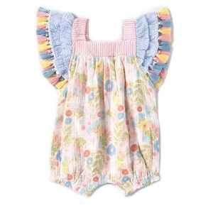 Tassel Bunny Baby Romper | Baby Size 3-6M